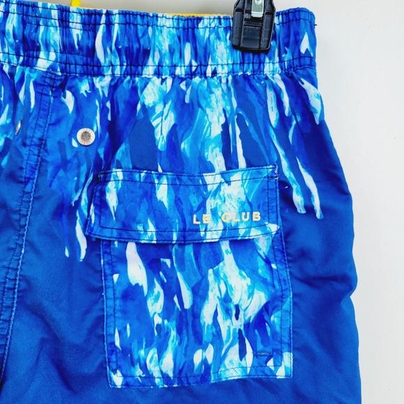 Le Club mens summer Swim Shorts Blue liquid Size Medium - Picture 7 of 14